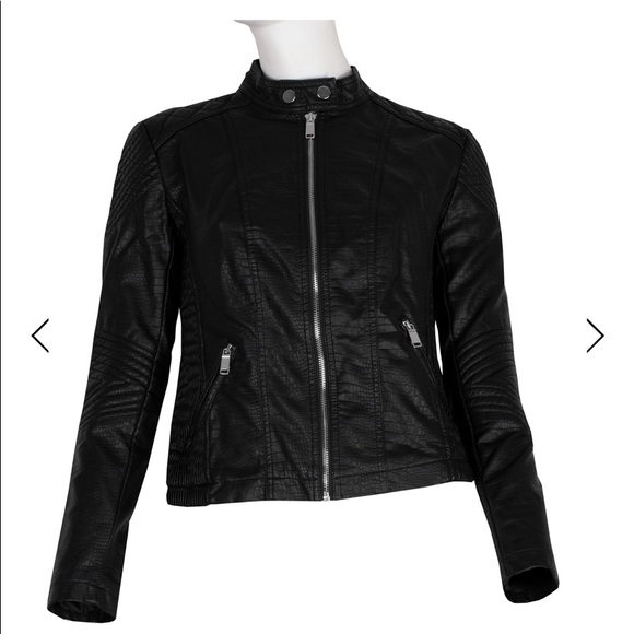 Black leatherette jacket - Picture 7 of 10